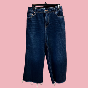 Boden Dark Indigo Wide Leg Jeans SZ 8